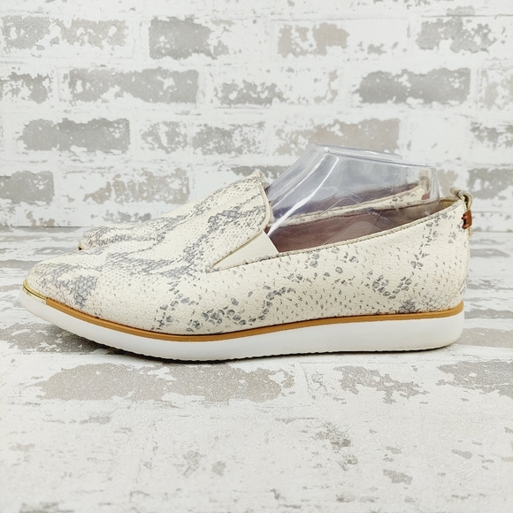 Cole Haan Grand Ambition Snake Embossed Leather Slip On Sneakers W409 - Picture 1 of 13